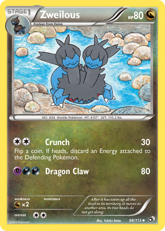 Zweilous 98/113 Black & White Legendary Treasures
