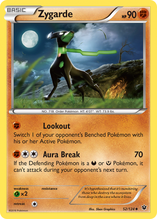 Zygarde 52/124 XY Fates Collide