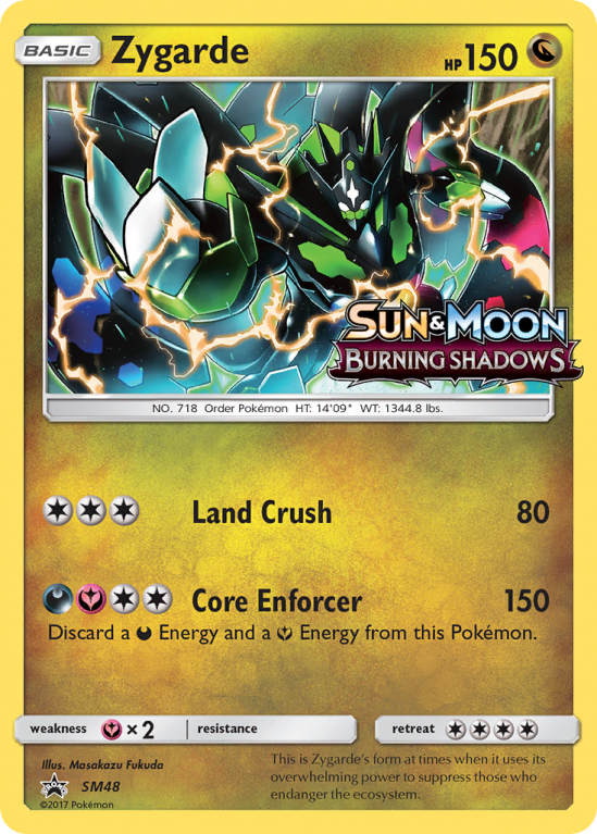 Zygarde SM48/156 Sun & Moon SM Black Star Promos