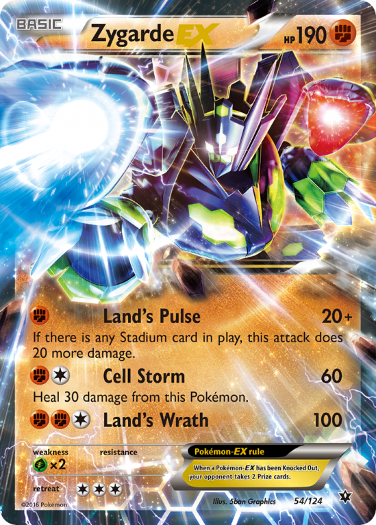 Zygarde-EX 54/124 XY Fates Collide
