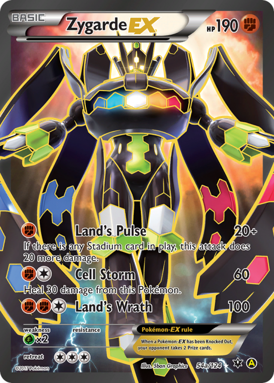 Zygarde-EX 54a/124 XY Fates Collide
