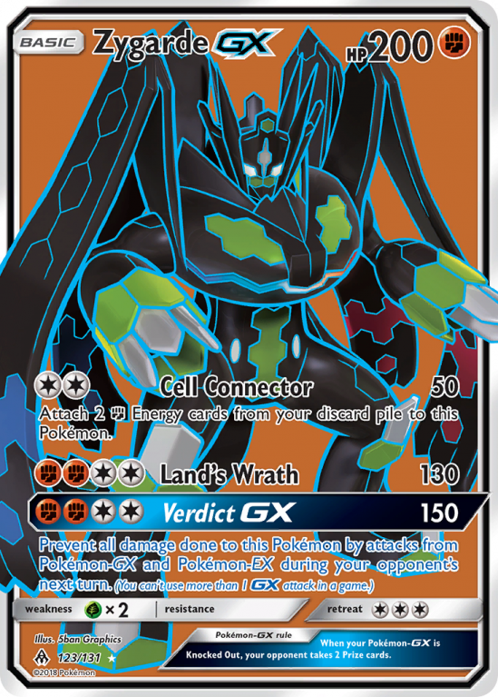 Zygarde-GX 123/131 Sun & Moon Forbidden Light