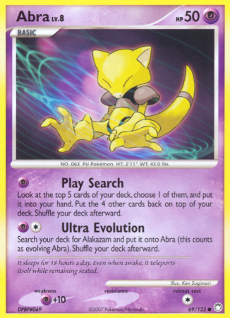 Abra 69/123 Diamond & Pearl Mysterious Treasures