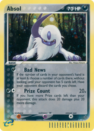 Absol 1/97 EX Dragon