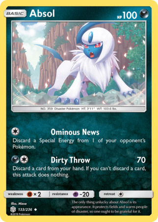 Absol 133/236 Sun & Moon Cosmic Eclipse
