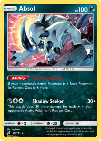 Absol 88/181 Sun & Moon Team Up