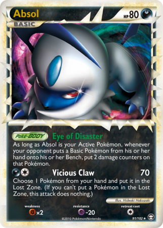 Absol 91/102 HeartGold & SoulSilver HS—Triumphant