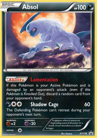 Absol XY178/183 XY XY Black Star Promos