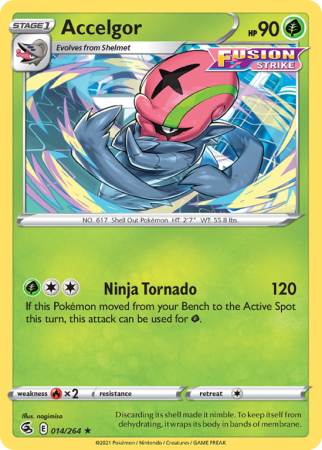 Accelgor 14/264 Sword & Shield Fusion Strike