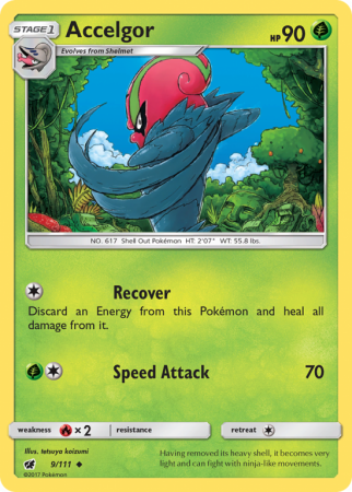 Accelgor 9/111 Sun & Moon Crimson Invasion