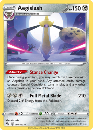 Aegislash 107/163 Sword & Shield Battle Styles