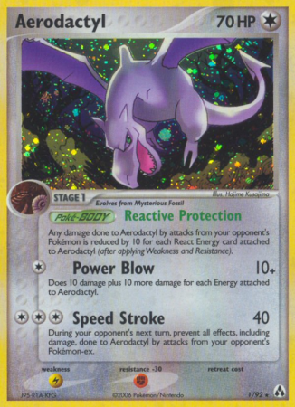 Aerodactyl 1/92 EX Legend Maker