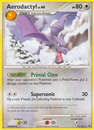 Aerodactyl 15/100 Diamond & Pearl Majestic Dawn