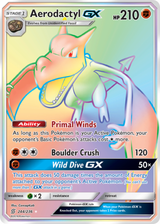 Aerodactyl-GX 244/236 Sun & Moon Unified Minds