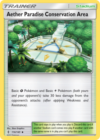Aether Paradise Conservation Area 116/145 Sun & Moon Guardians Rising