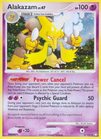 Alakazam 2/123 Diamond & Pearl Mysterious Treasures