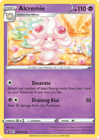 Alcremie SWSH058/103 Sword & Shield SWSH Black Star Promos