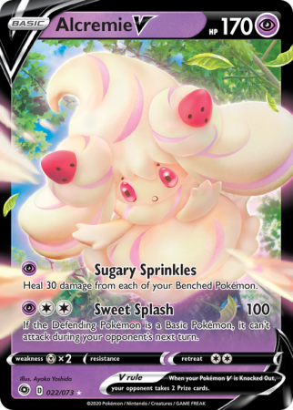 Alcremie V 22/73 Sword & Shield Champion's Path