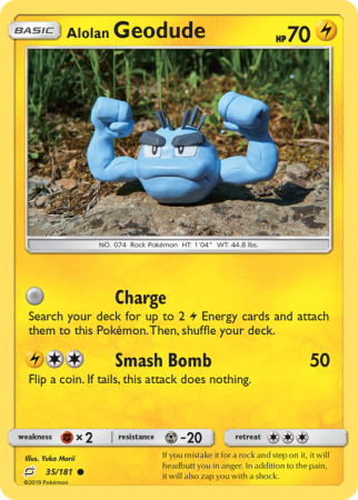 Alolan Geodude 35/181 Sun & Moon Team Up