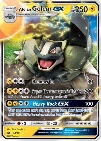 Alolan Golem-GX 34/111