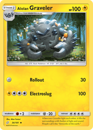 Alolan Graveler 36/181 Sun & Moon Team Up
