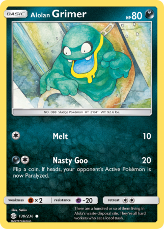 Alolan Grimer 130/236 Sun & Moon Cosmic Eclipse