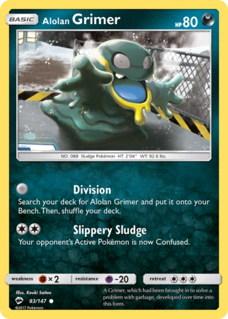 Alolan Grimer 83/147 Sun & Moon Burning Shadows