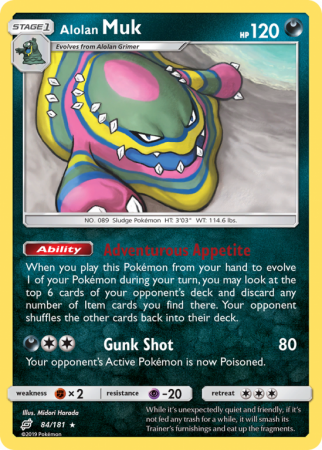 Alolan Muk 84/181 Sun & Moon Team Up