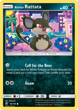 Alolan Rattata 84/168 Sun & Moon Celestial Storm