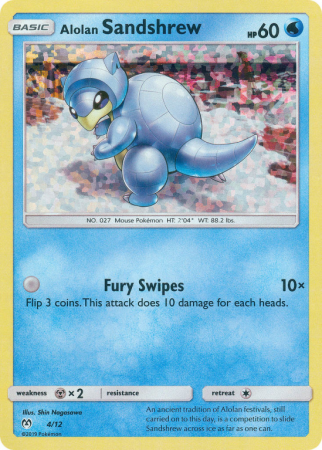 Alolan Sandshrew 4/12 Other McDonald's Collection 2019