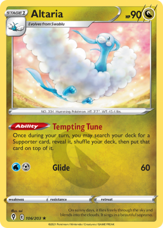 Altaria 106/203 Sword & Shield Evolving Skies