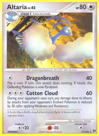 Altaria 12/106 Diamond & Pearl Great Encounters