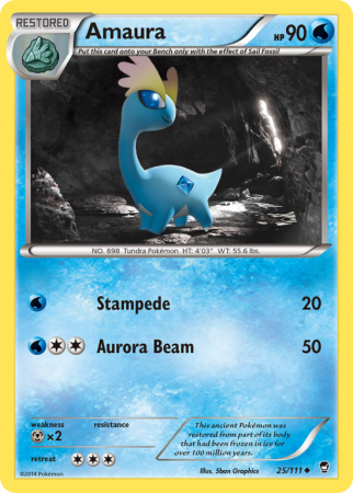 Amaura 25/111 XY Furious Fists
