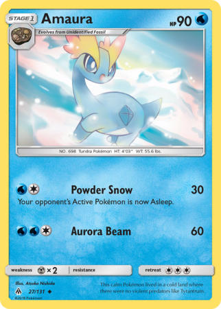 Amaura 27/131 Sun & Moon Forbidden Light