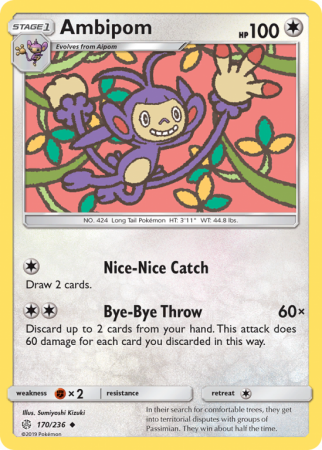 Ambipom 170/236 Sun & Moon Cosmic Eclipse