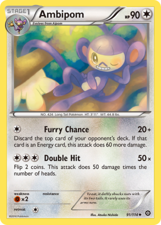 Ambipom 91/114 XY Steam Siege