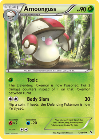 Amoonguss 10/101 Black & White Noble Victories
