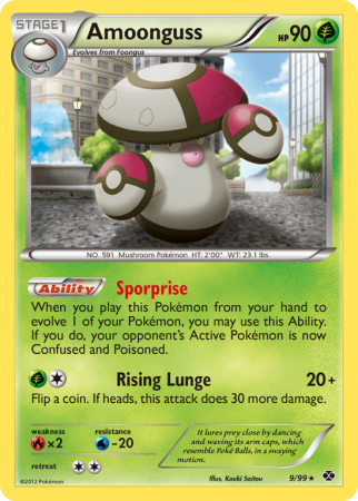 Amoonguss 9/99 Black & White Next Destinies