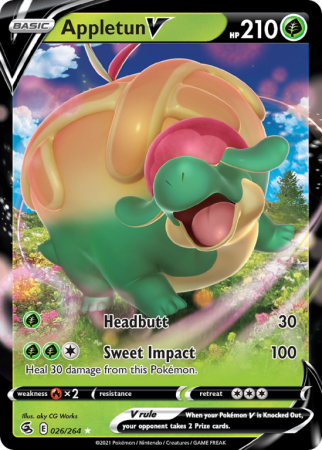 Appletun V 26/264 Sword & Shield Fusion Strike
