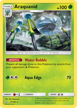 Araquanid 17/156 Sun & Moon Ultra Prism