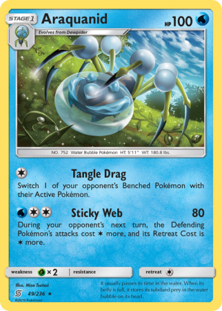 Araquanid 49/236 Sun & Moon Unified Minds