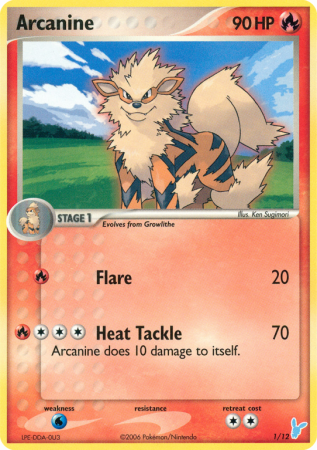 Arcanine 1/12 EX EX Trainer Kit 2 Minun