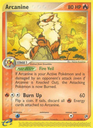 Arcanine 15/100 EX Sandstorm