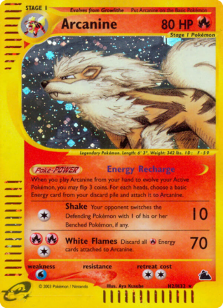 Arcanine H2/182 E-Card Skyridge
