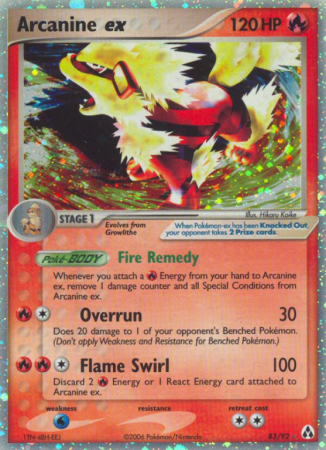 Arcanine ex 83/92
