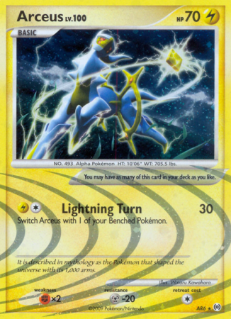 Arceus AR6/99 Platinum Arceus