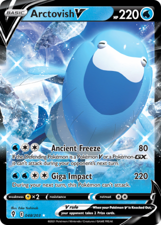 Arctovish V 48/203 Sword & Shield Evolving Skies