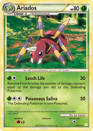 Ariados 15/123 HeartGold & SoulSilver HeartGold & SoulSilver