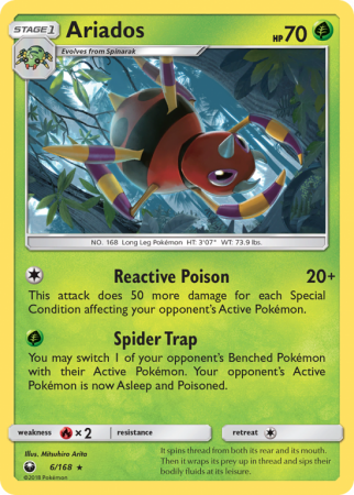 Ariados 6/168 Sun & Moon Celestial Storm