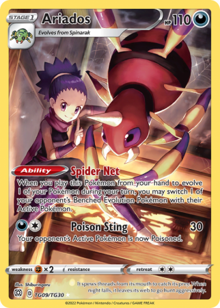 Ariados TG09/30 Sword & Shield Brilliant Stars Trainer Gallery